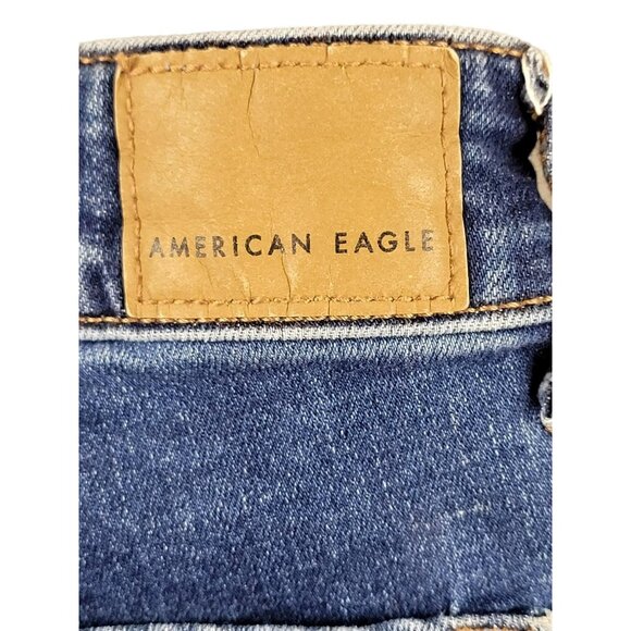 American Eagle Outfitters Women's Denim Shorts size 2 Cut-Offs Salvage JH1270 - Picture 4 of 6